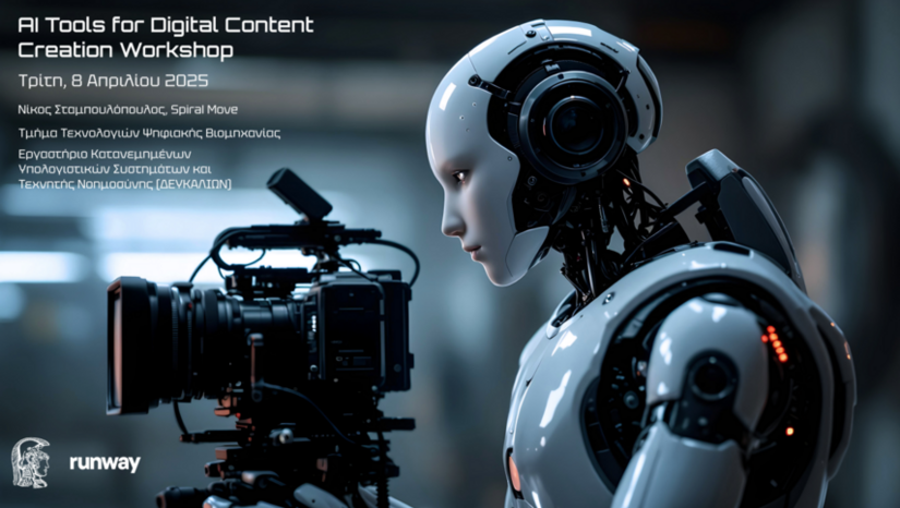  ΔΙΟΡΓΑΝΩΣΗ WORKSHOP ΜΕ ΤΙΤΛΟ "AI TOOLS FOR DIGITAL CONTENT CREATION"
